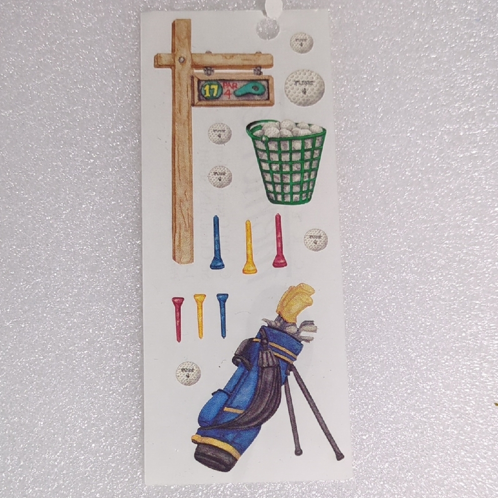 ❤️3/$10❤️Creative Memories Golf Stickers - Blue and Green